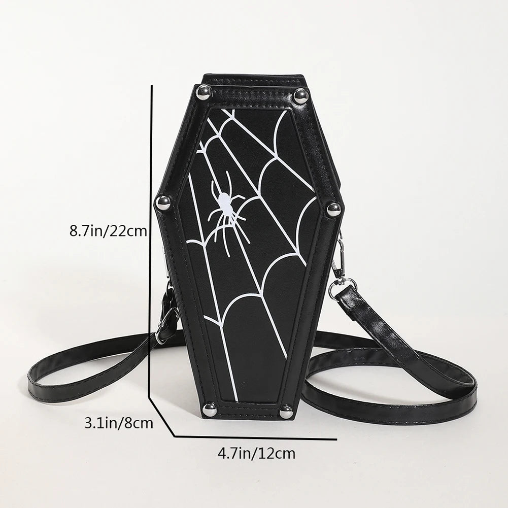 Gothic Coffin Crossbody Bag