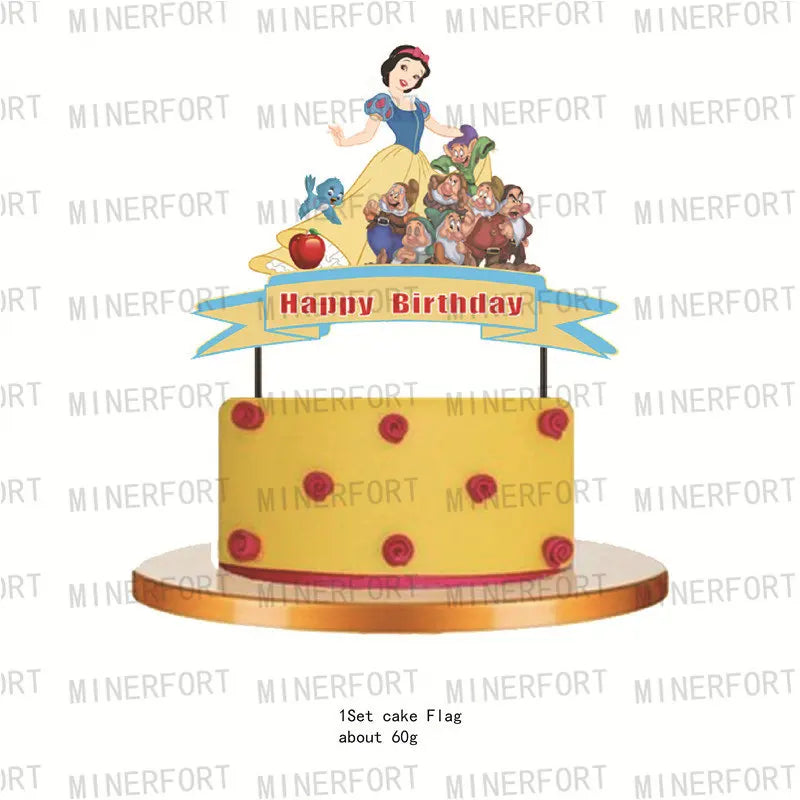 Snow White Princess Birthday Banner