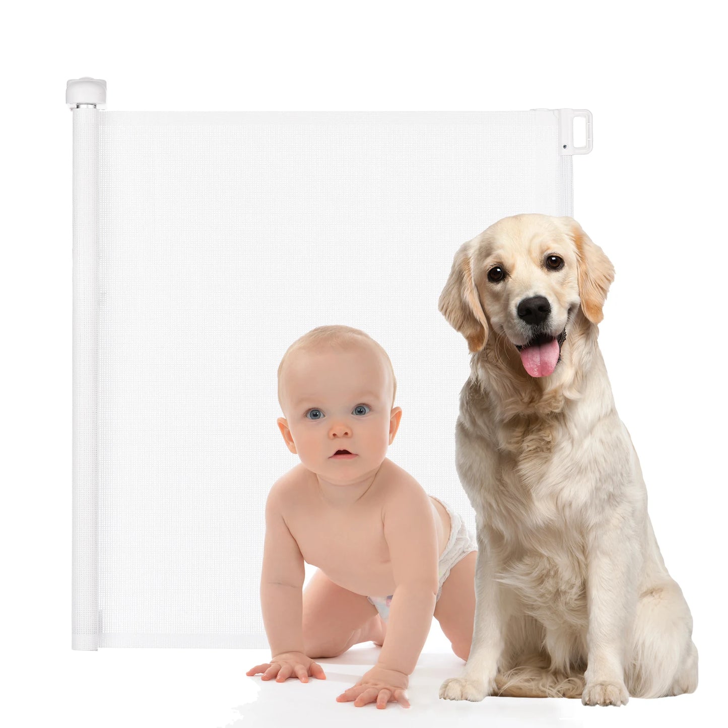 Retractable Baby Gate for Indoor/Outdoor Safety