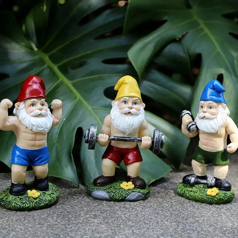 Funny Stripper  Dwarf Gnome Garden Statue