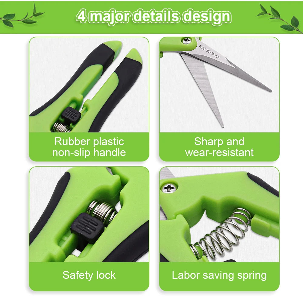 1PC Garden Pruning Shear - Stainless Steel Blades