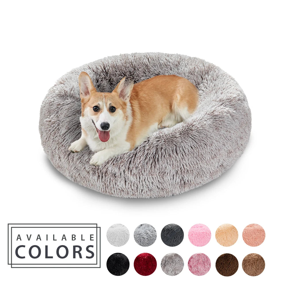 Cozy Donut Pet Bed For Dogs