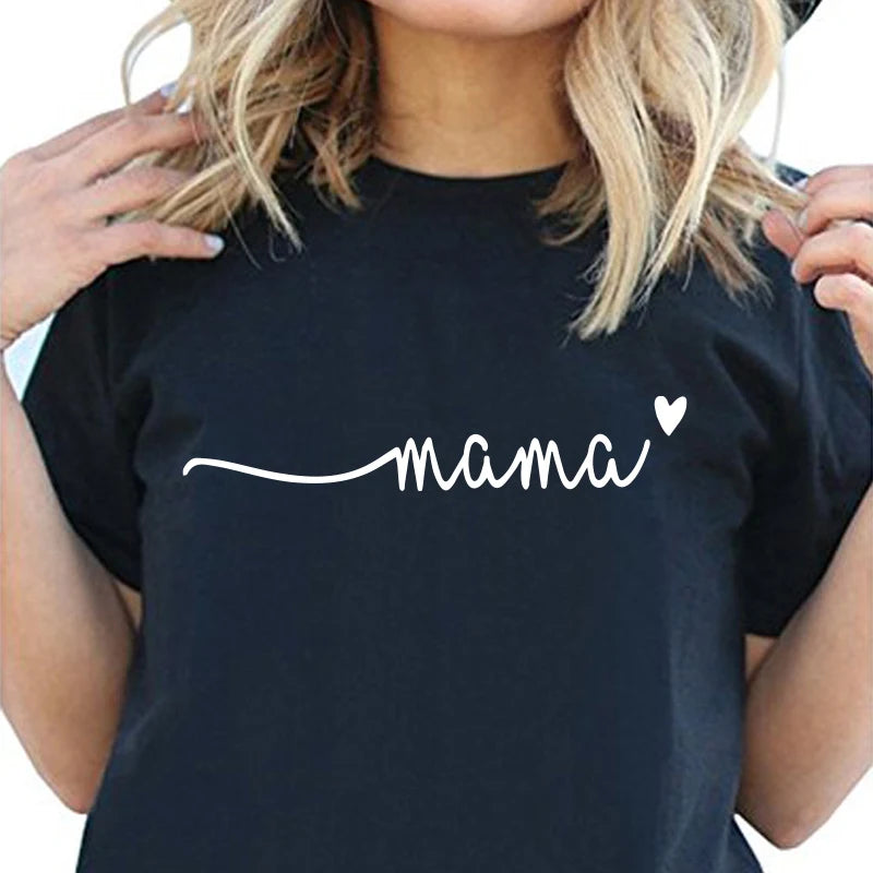 Kawaii Mama Love T-shirt - Harajuku Style