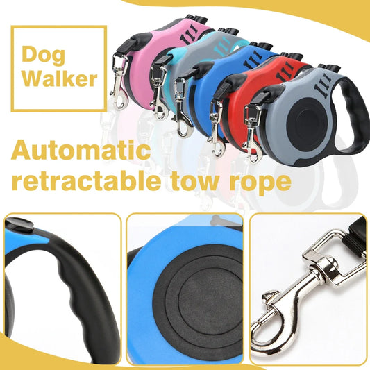 Durable Retractable Dog Leash - 3M 5M 50kg