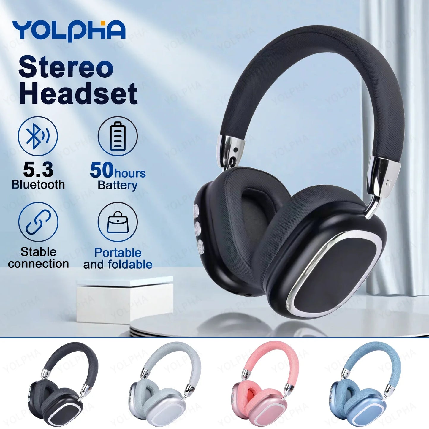 Wireless Bluetooth Over-Ear Headphones