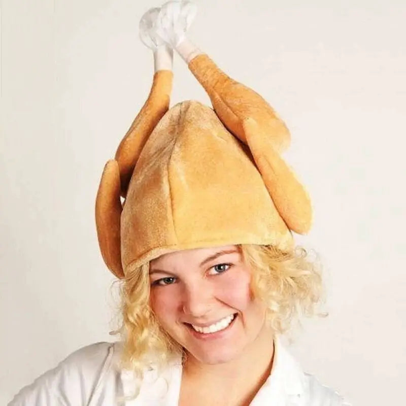 Funny Roasted Turkey Hat - Thanksgiving & Christmas Costume