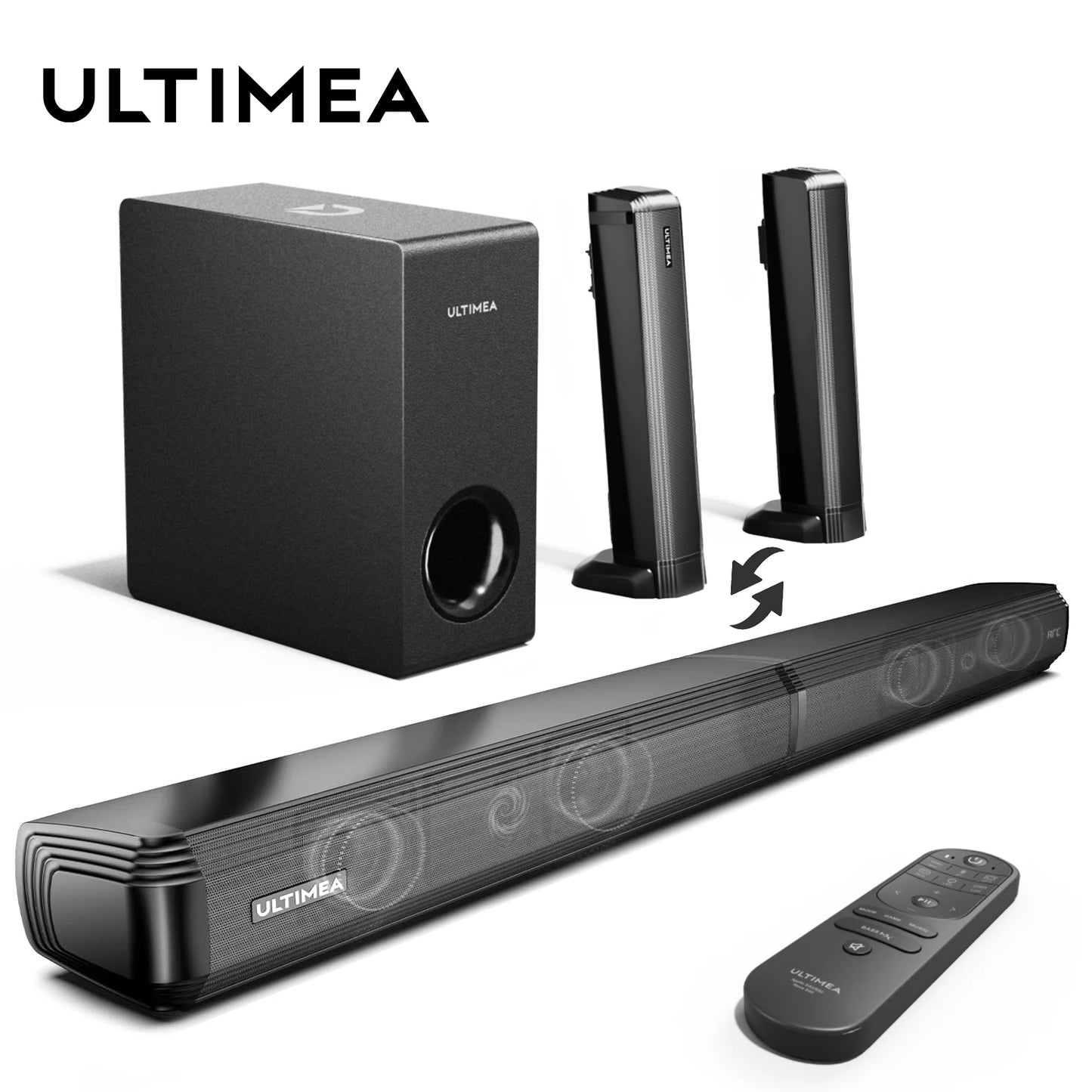 ULTIMEA 200W 4.1ch Soundbar with Subwoofer