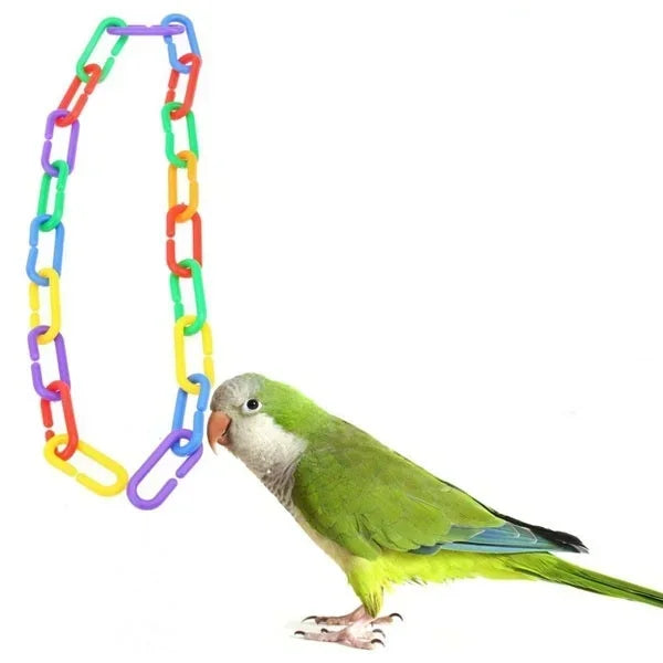 Colorful Parrot Chewing Toy Set