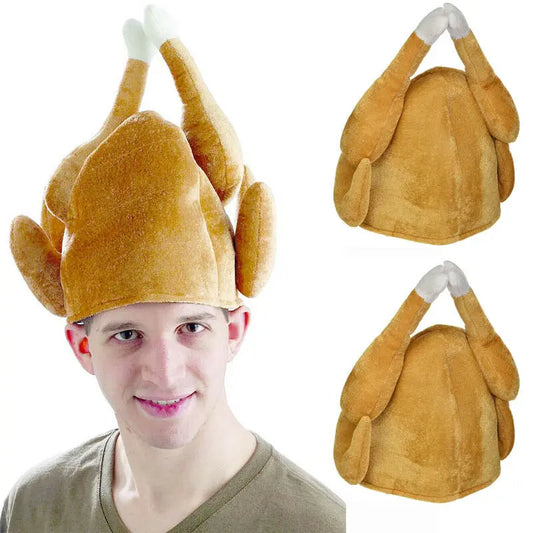 Funny Roasted Turkey Hat - Thanksgiving & Christmas Costume