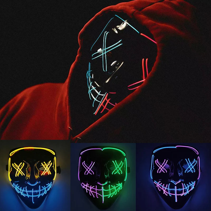 Glowing Halloween LED Mask