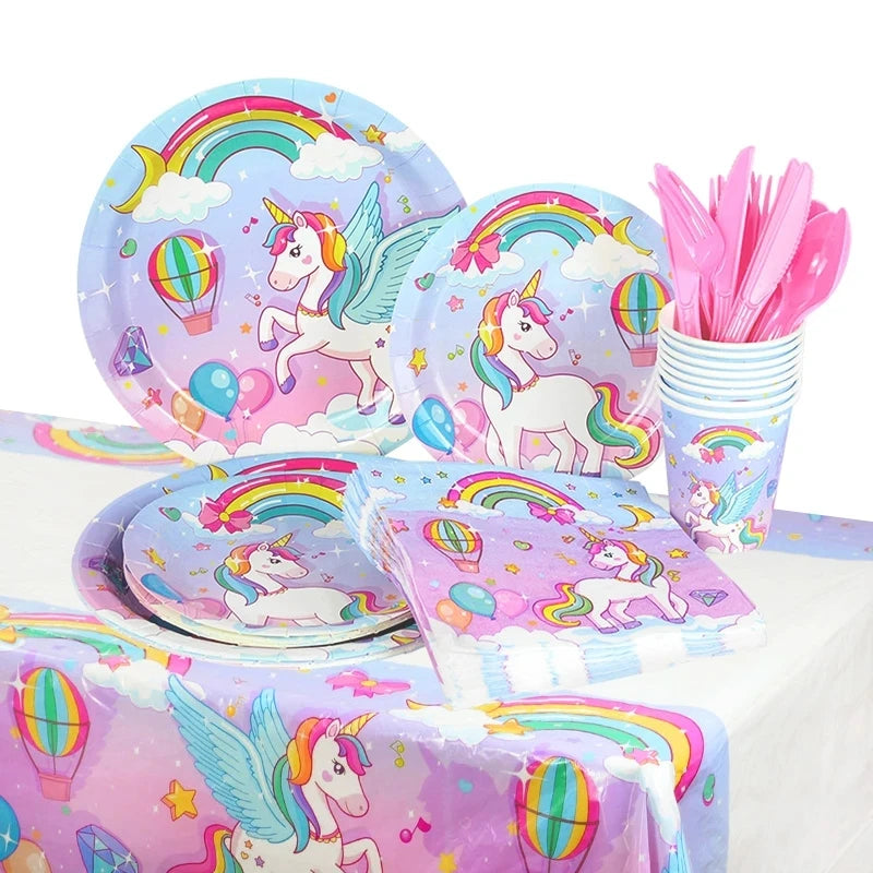 Unicorn Party Supplies Set