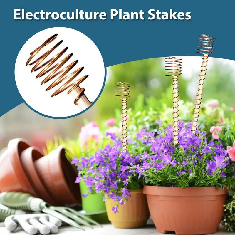 Electroculture Plant Stakes for Growth