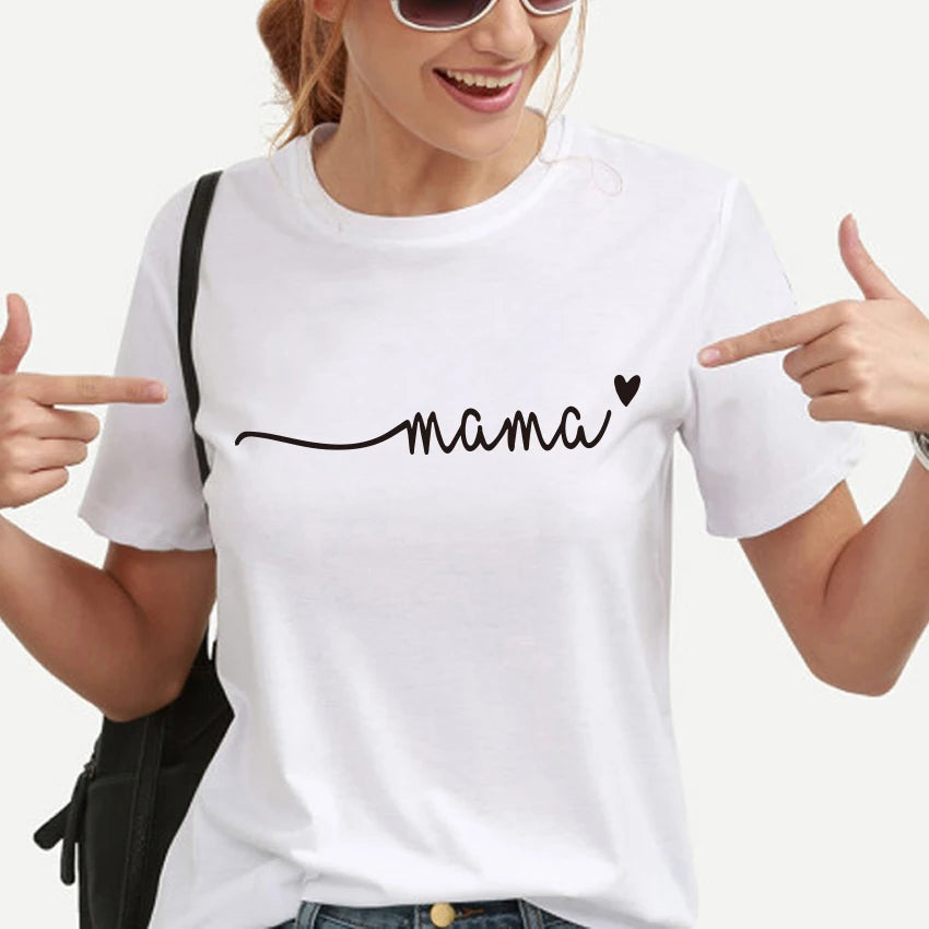 Kawaii Mama Love T-shirt - Harajuku Style