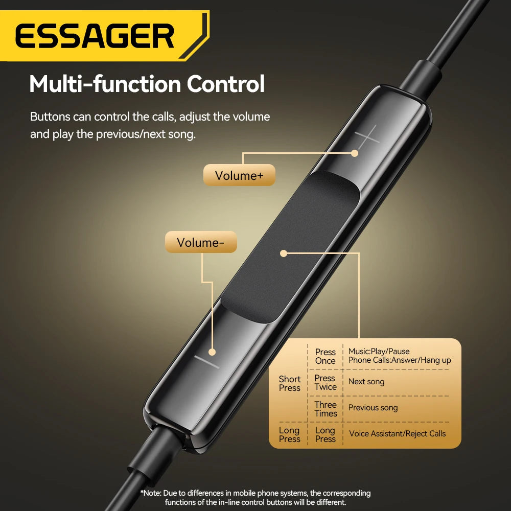 Essager In-Ear Wired Headphones