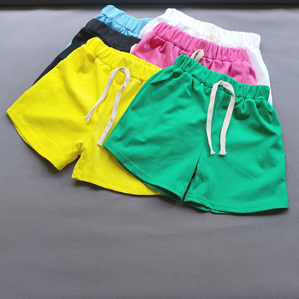 Korean Candy Color Kids Shorts