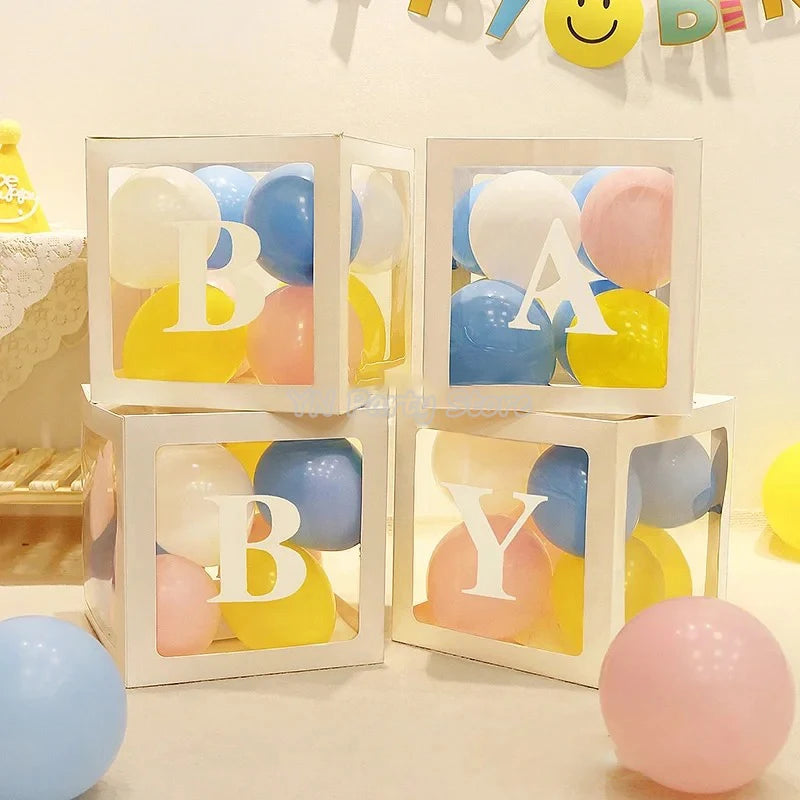 Transparent Letter Balloon Box