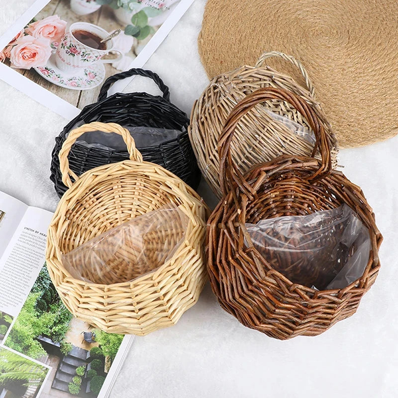 Handmade Wicker Hanging Planter