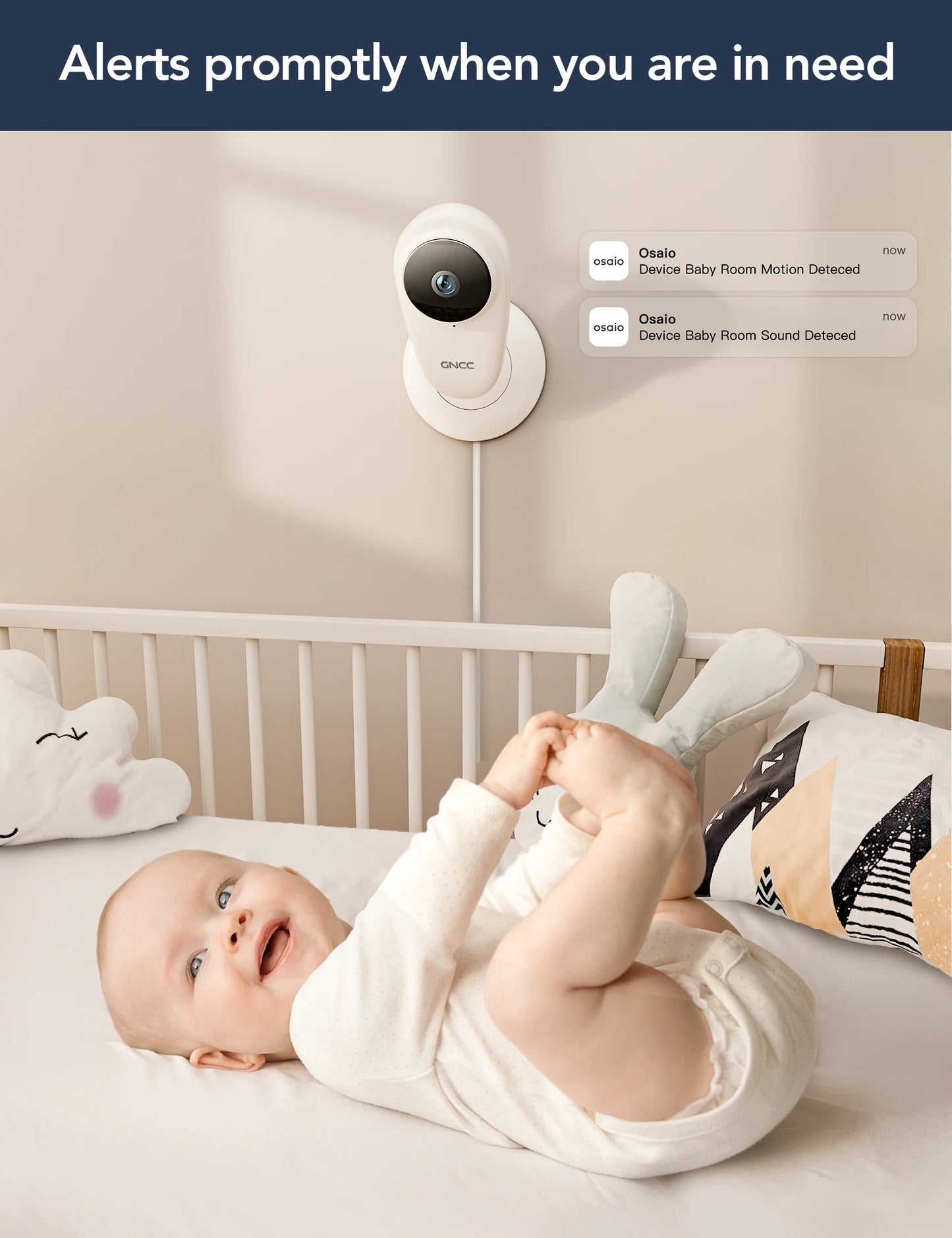 GNCC C1Pro 2k WiFi Baby Monitor Camera