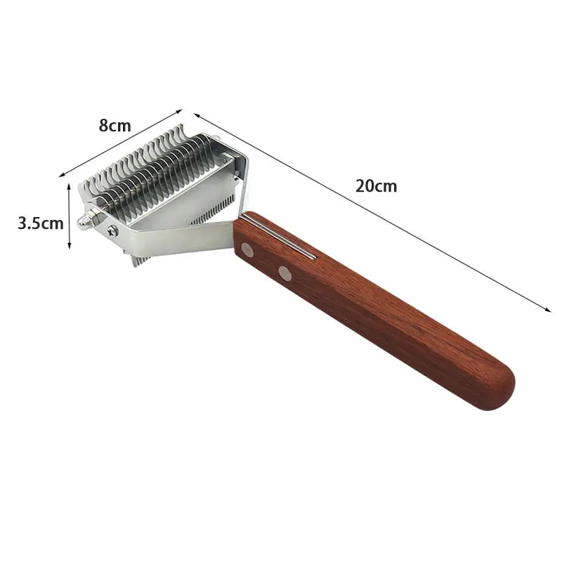 Pet Grooming Comb - Hair Removal & Dematting Brush