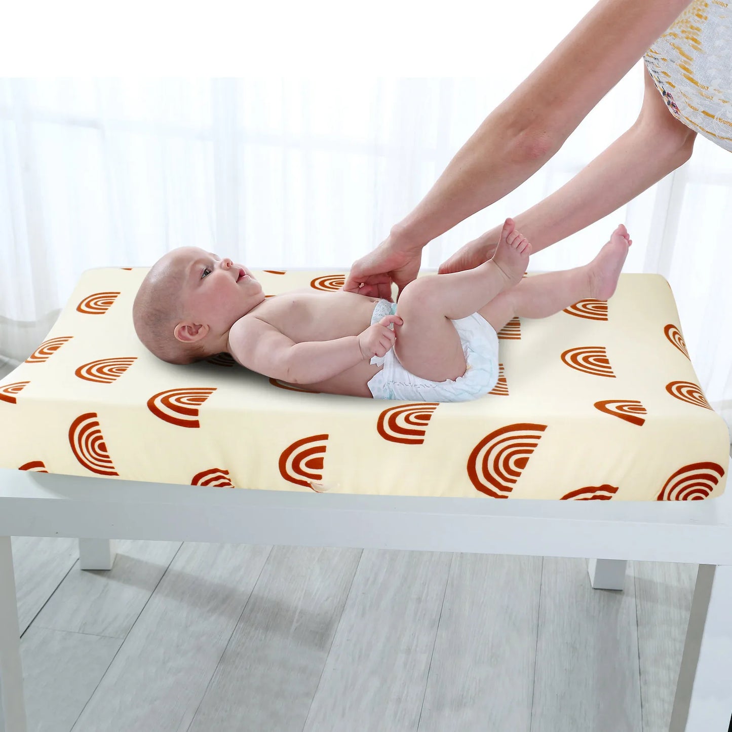 Soft Bamboo Cotton Changing Pad Cover