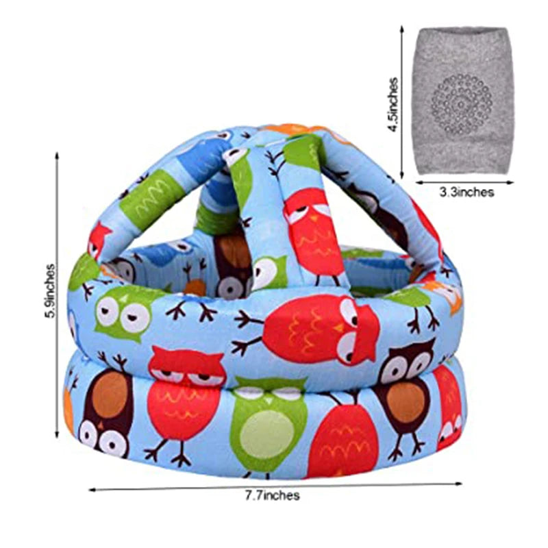 Baby Safety Helmet + Kneepad Set