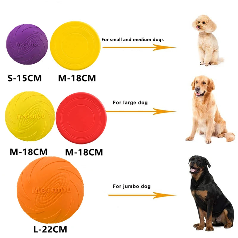 OUZEY Bite Resistant Dog Frisbee Toy