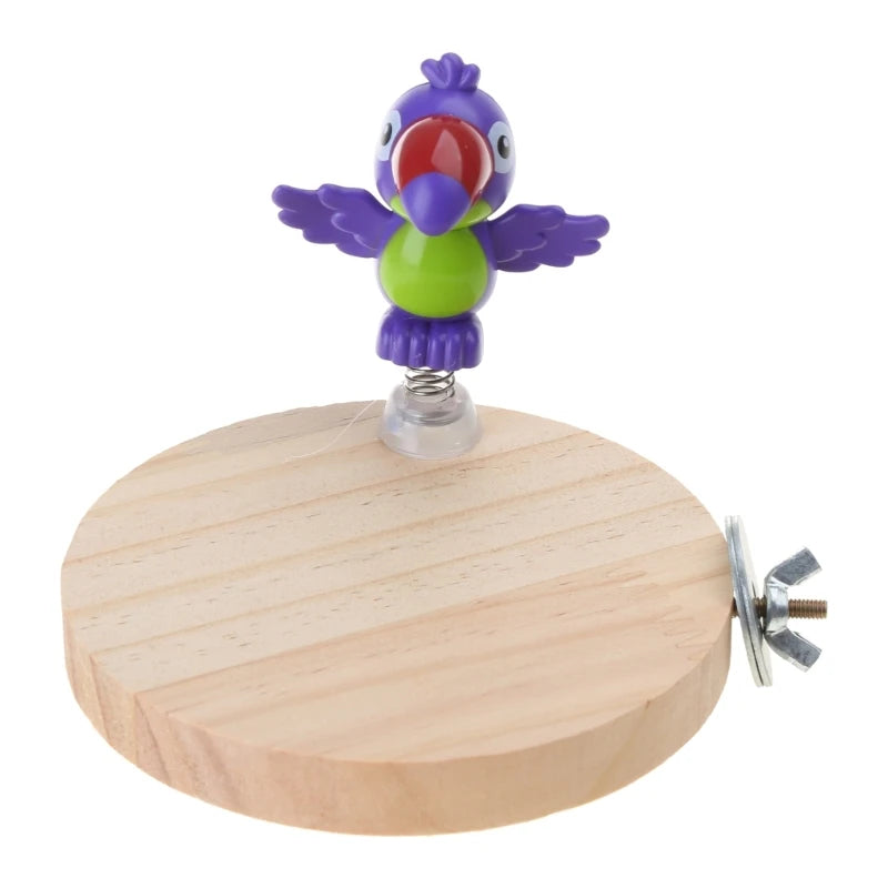 Natural Bird Perch Platform Parrot Training Toy