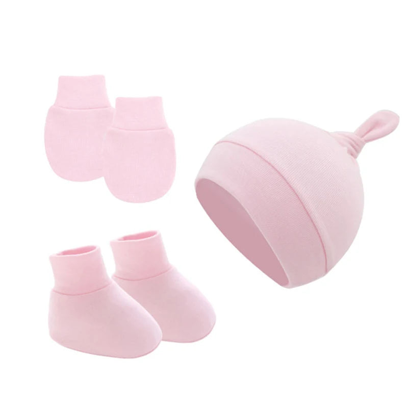 3Pcs Newborn Baby Hat Set