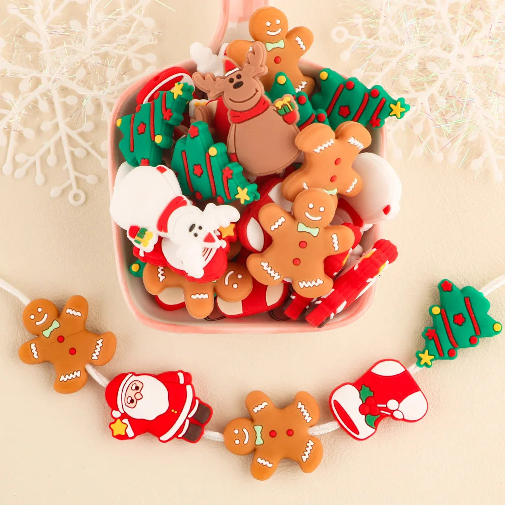 Christmas Series Silicone Beads Set