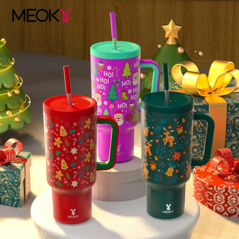 Meoky 40oz Stainless Steel Insulated Tumbler