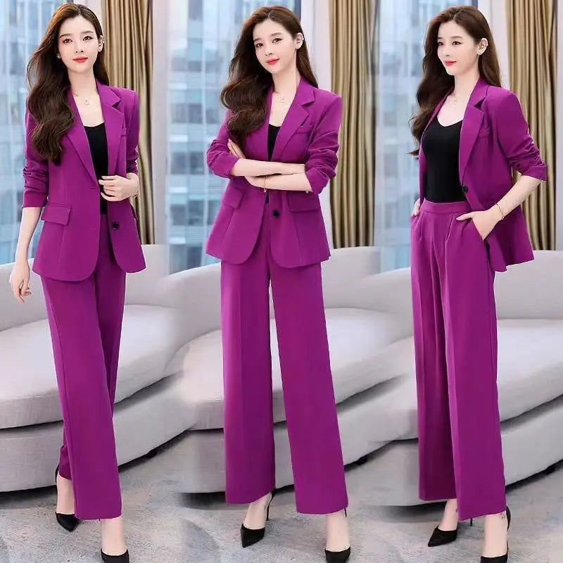 Elegant Women's Trousers Suit - Spring 2024 Collection