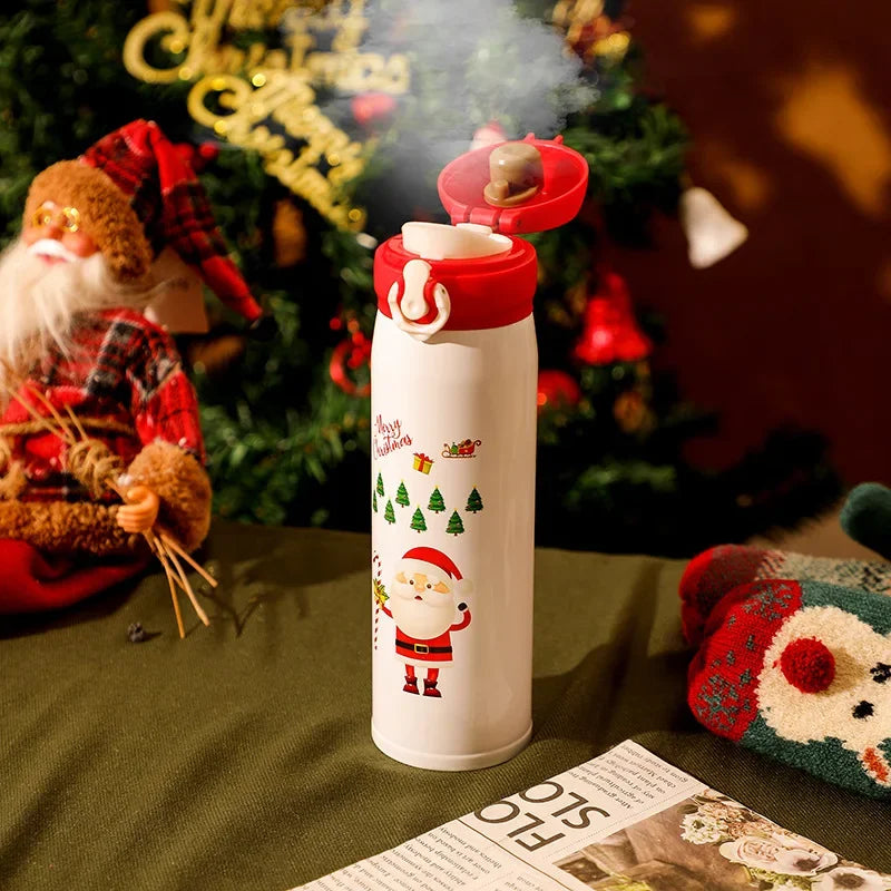 Christmas Stainless Steel Vacuum Water Bottle