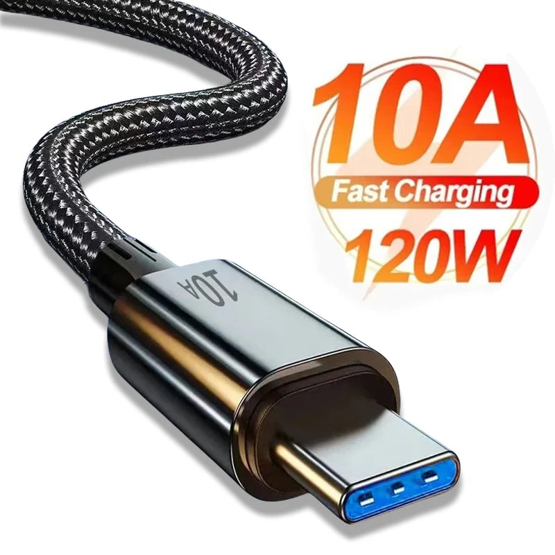 10A Fast Charging USB C Cable for iPhone Samsung Huawei