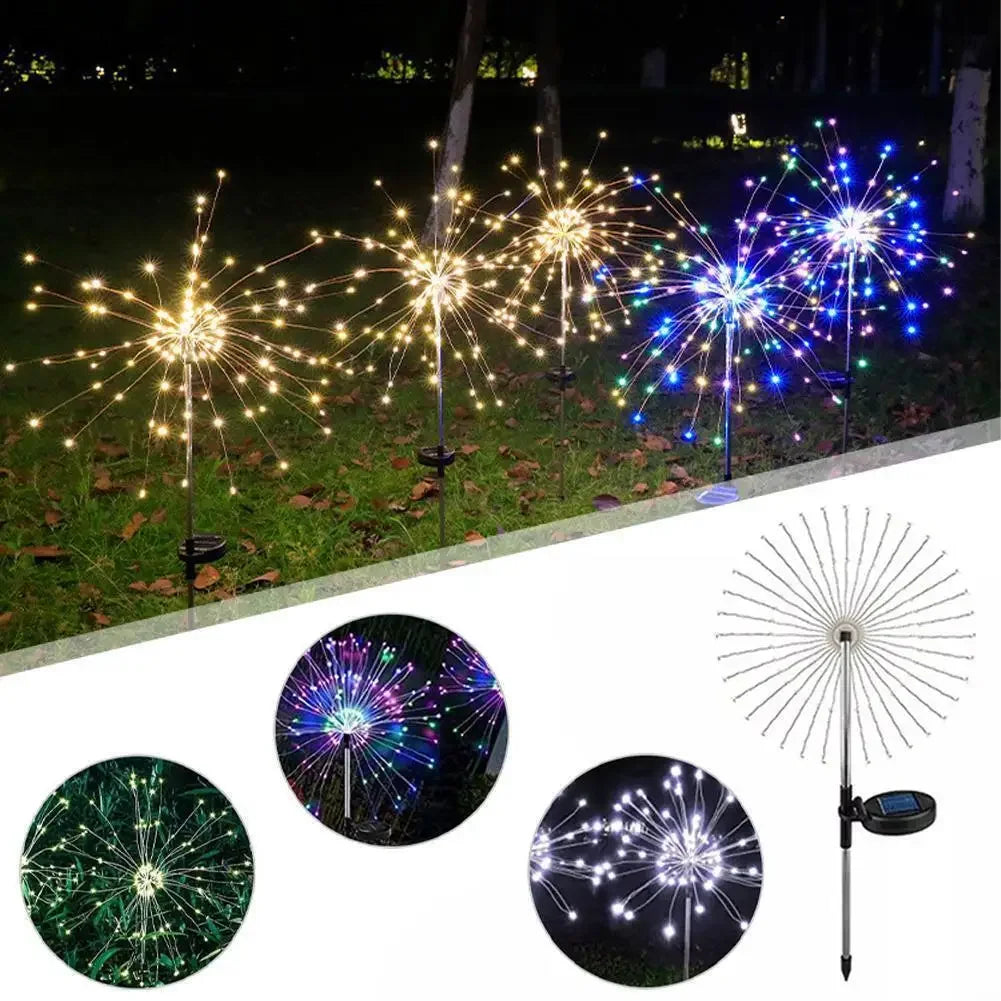 Solar Firework Lights - Garden Fairy Decoration