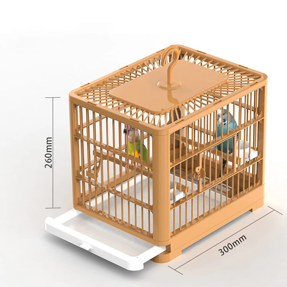 Travel Bird Cage with Handles & Accessories