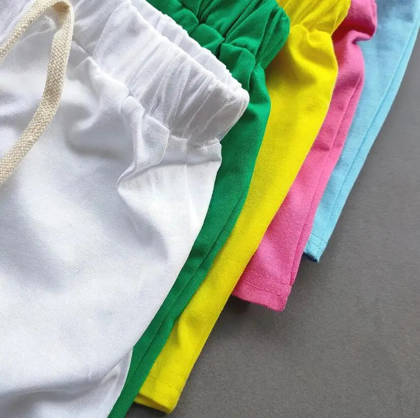 Korean Candy Color Kids Shorts