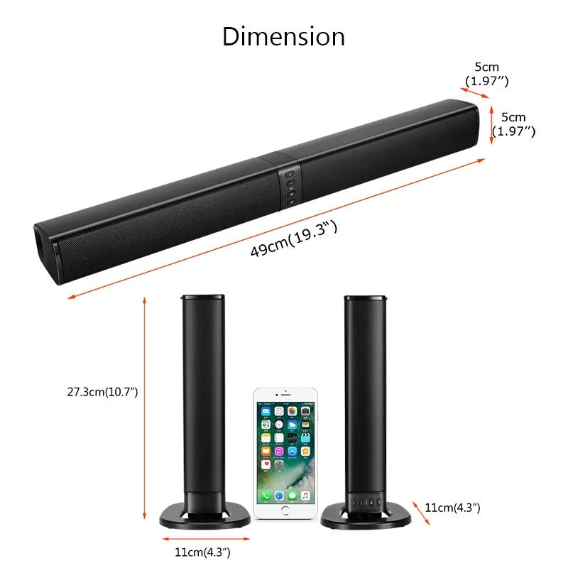 Wireless Surround Sound Super Bass Soundbar