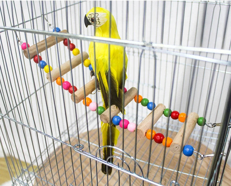 Colorful Bird Parrot Toys Ladders