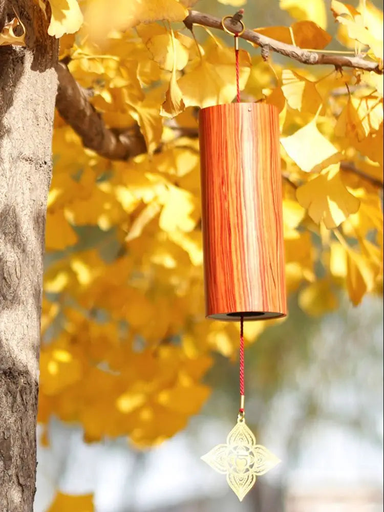 Natural Bamboo Chakra Wind Chimes for Zen Meditation