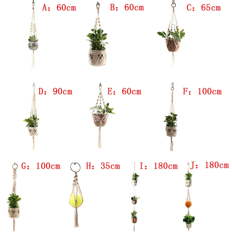 9 Styles Macrame Plant Hanger