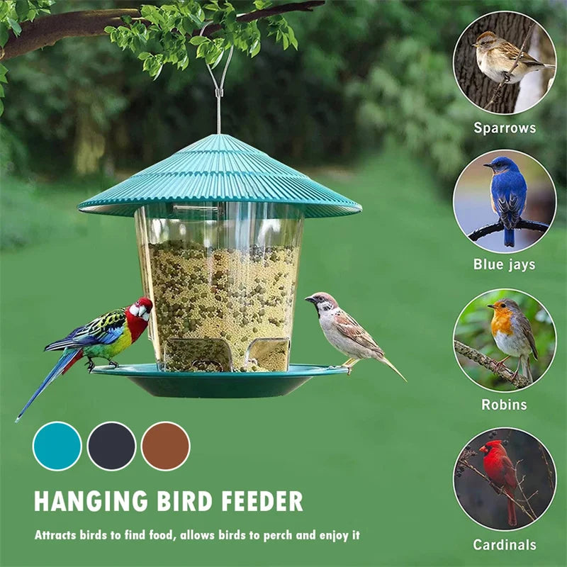 Outdoor Bird Feeder Automatic Nut Dispenser