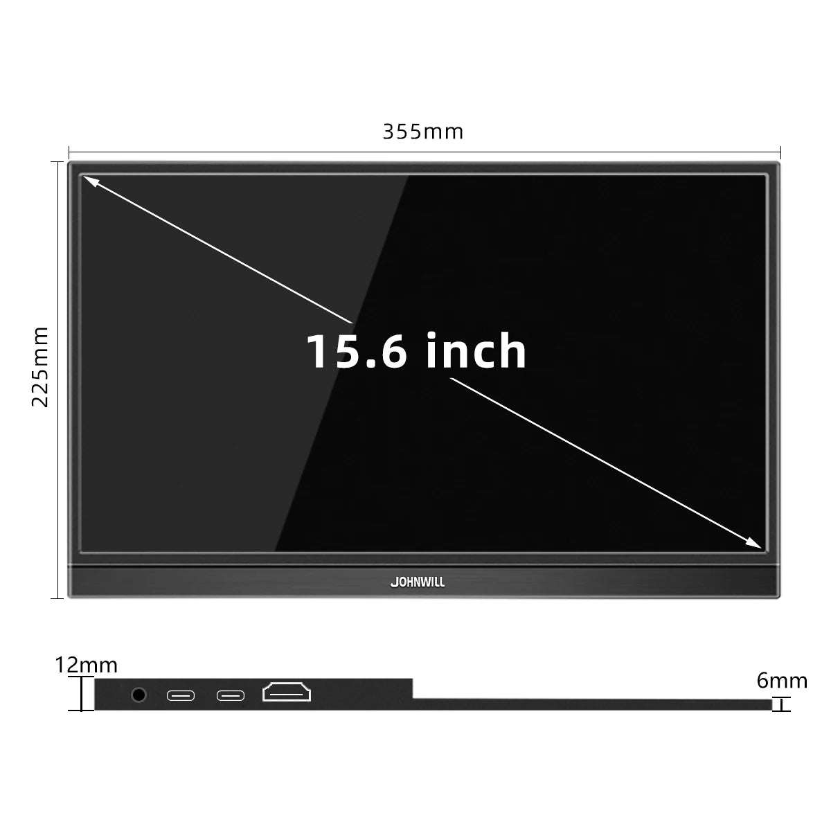 15.6-Inch 1920X1080P IPS Portable Monitor