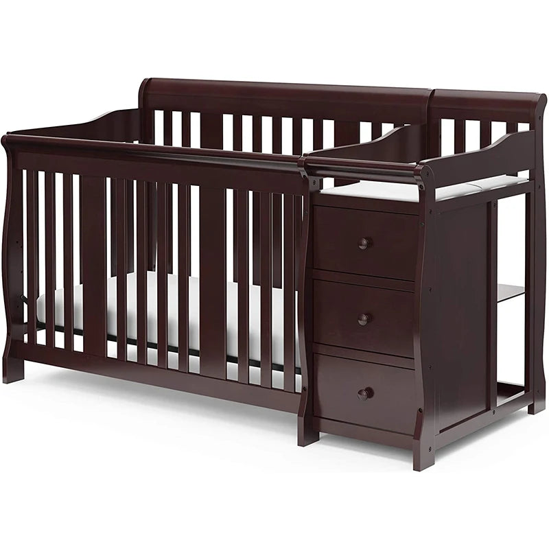 Premium 4-in-1 American Style Baby Crib