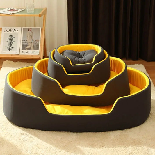 Cozy Sherpa Pet Bed | Memory Foam, Non-Slip Bottom