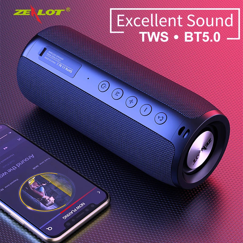 ZEALOT S51 Bluetooth Speaker - Surround Stereo Bass Sound