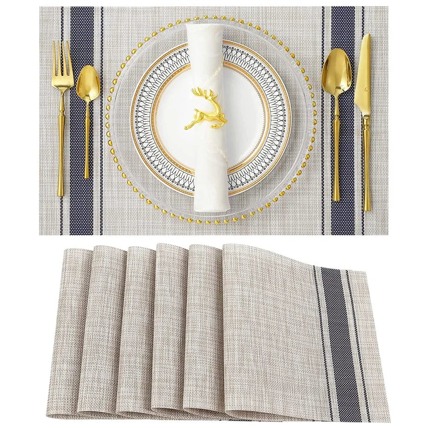 Luxury Bamboo Weaving Placemats Set