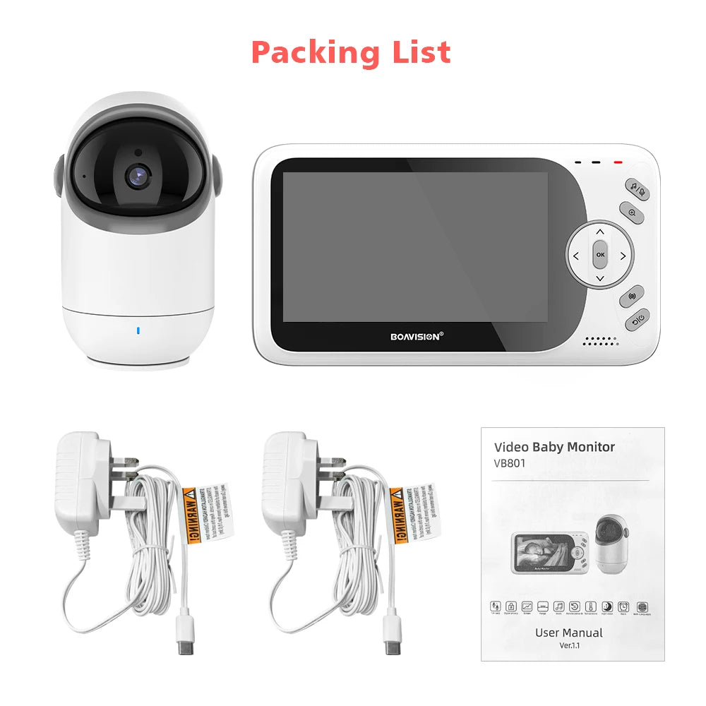 4.3'' Video Baby Monitor: Wireless, Night Vision