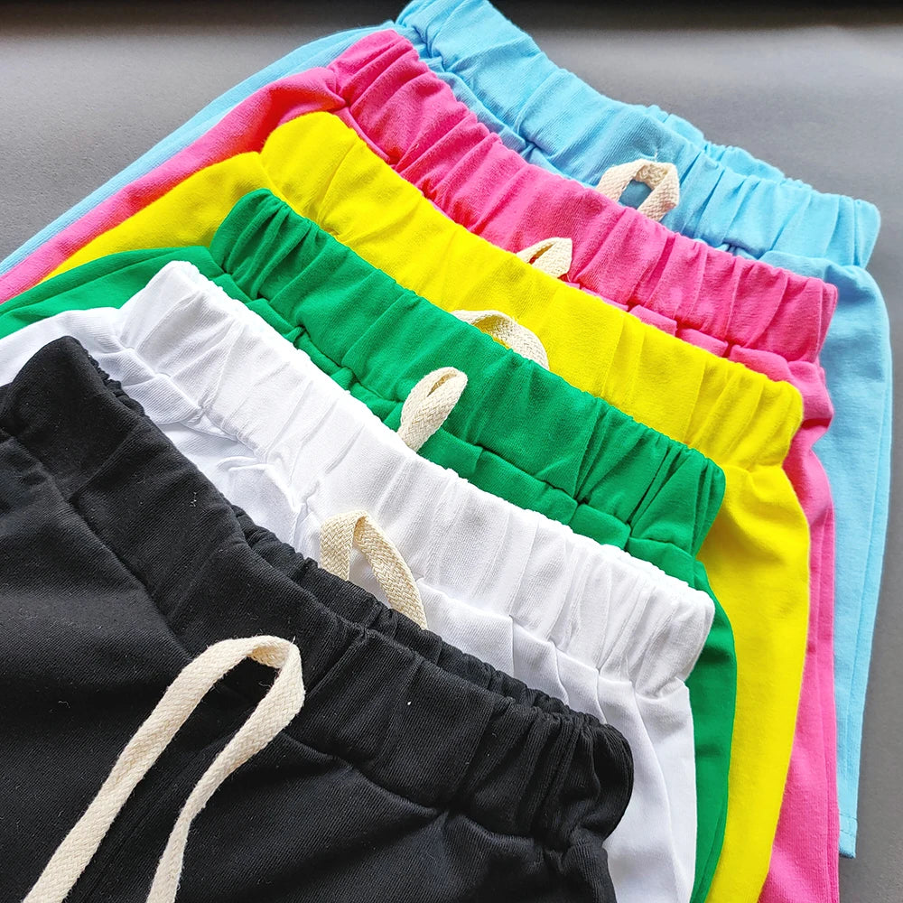 Korean Candy Color Kids Shorts