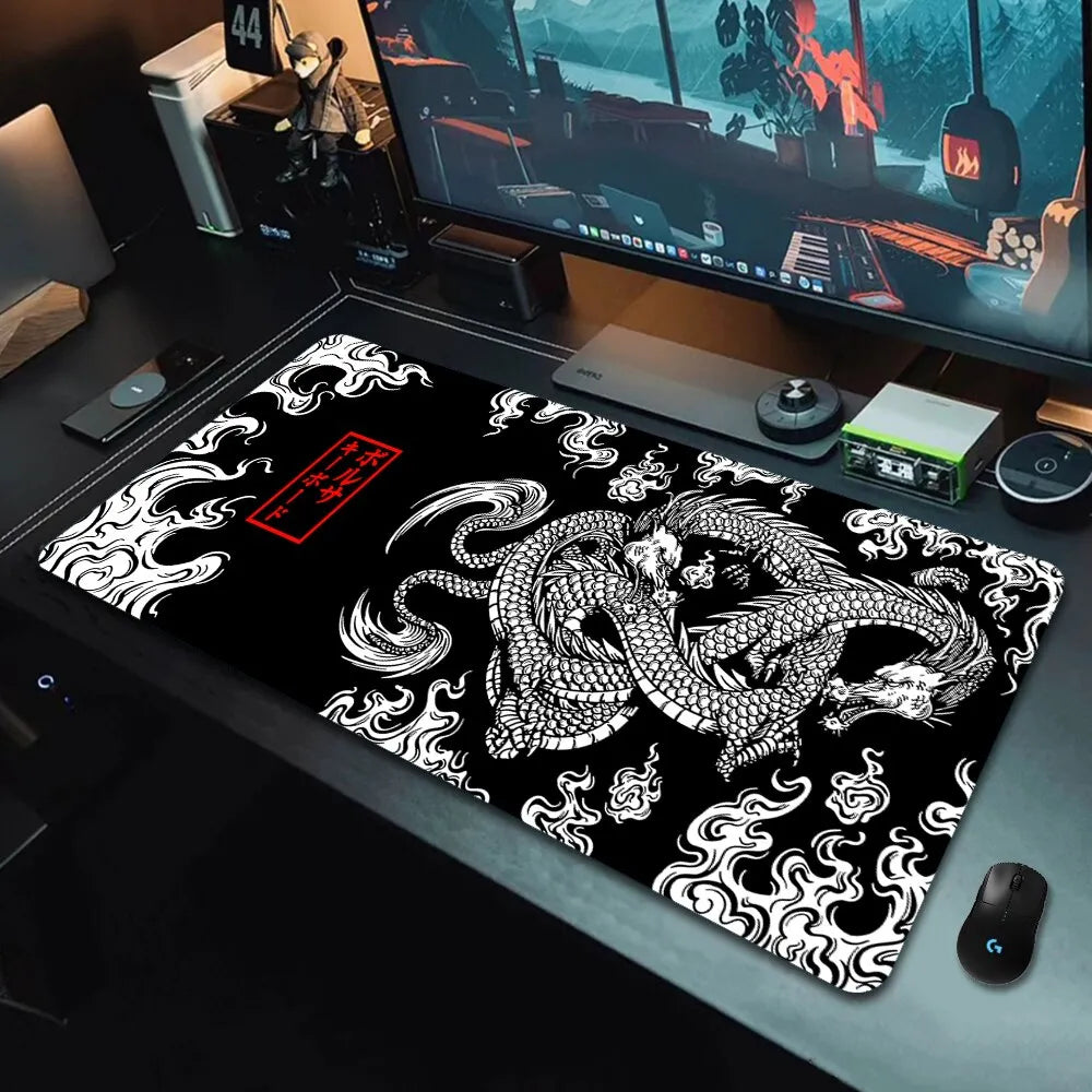 Japanese Dragon Anime Gaming Mousepad XXL