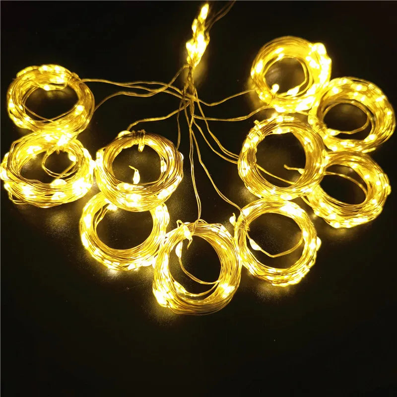 Christmas LED Curtain String Lights